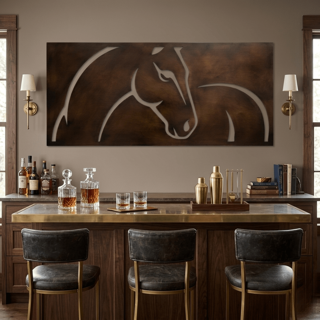 The Equine - Metal Wall Art - Umber - Anthem Classic