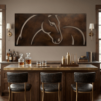 The Equine - Metal Wall Art - Umber