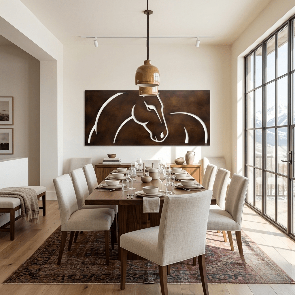 The Equine - Metal Wall Art - Umber - Anthem Classic