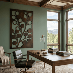 The Eucalyptus - Metal Wall Art - Umber - Anthem Classic