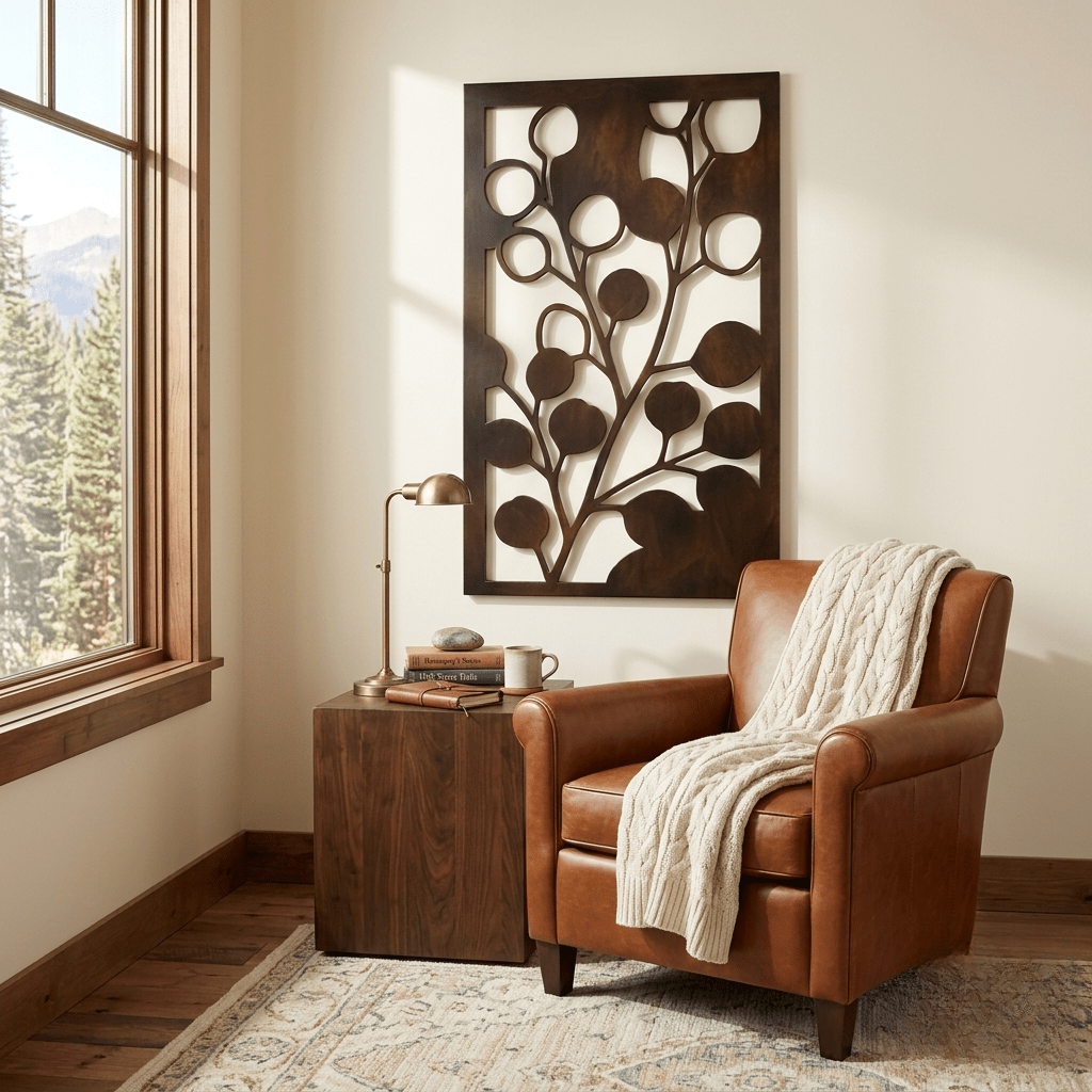 The Eucalyptus - Metal Wall Art - Umber - Anthem Classic