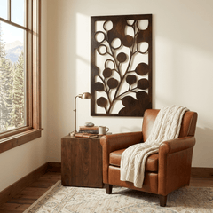 The Eucalyptus - Metal Wall Art - Umber - Anthem Classic