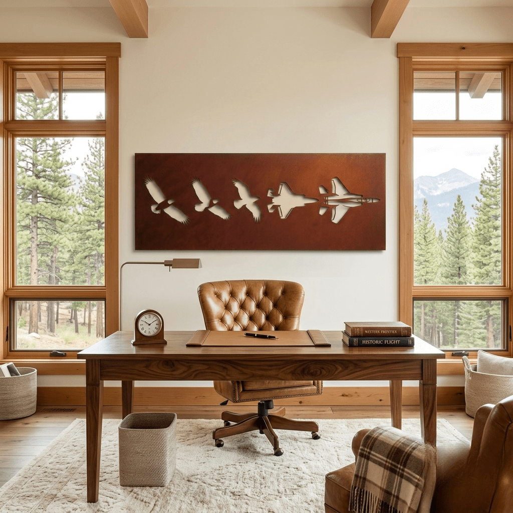 The Evolution of Flight - Metal Wall Art - Oxide - Anthem Classic