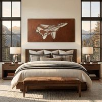 The F-14 Tomcat - Metal Wall Art - Oxide
