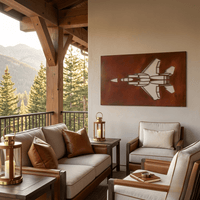 The F15 Eagle - Metal Wall Art - Oxide