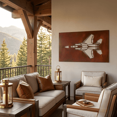 The F22 Raptor - Metal Wall Art - Oxide - Anthem Classic