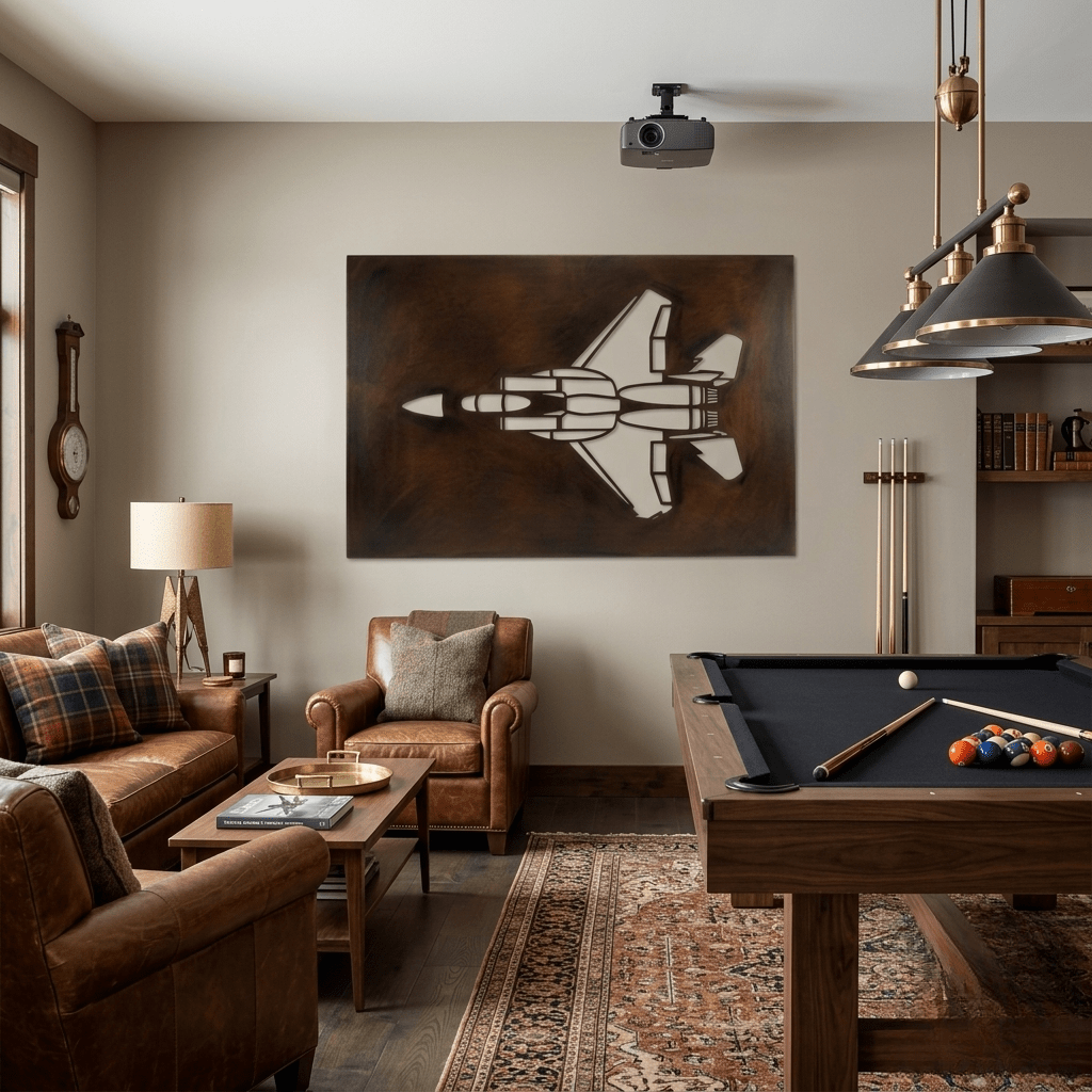 The F22 Raptor - Metal Wall Art - Umber - Anthem Classic