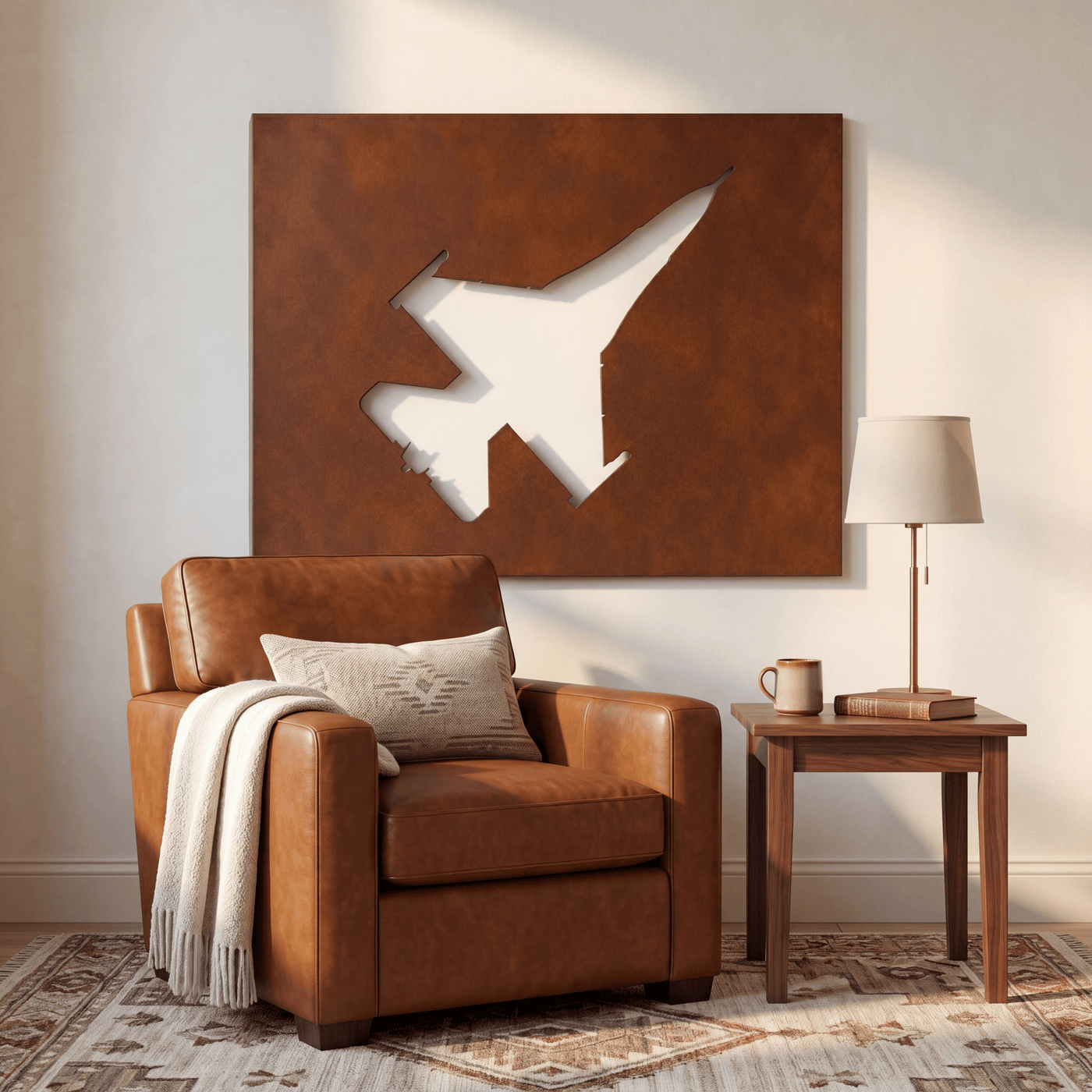 The Fighter Jet - Metal Wall Art - Oxide - Anthem Classic