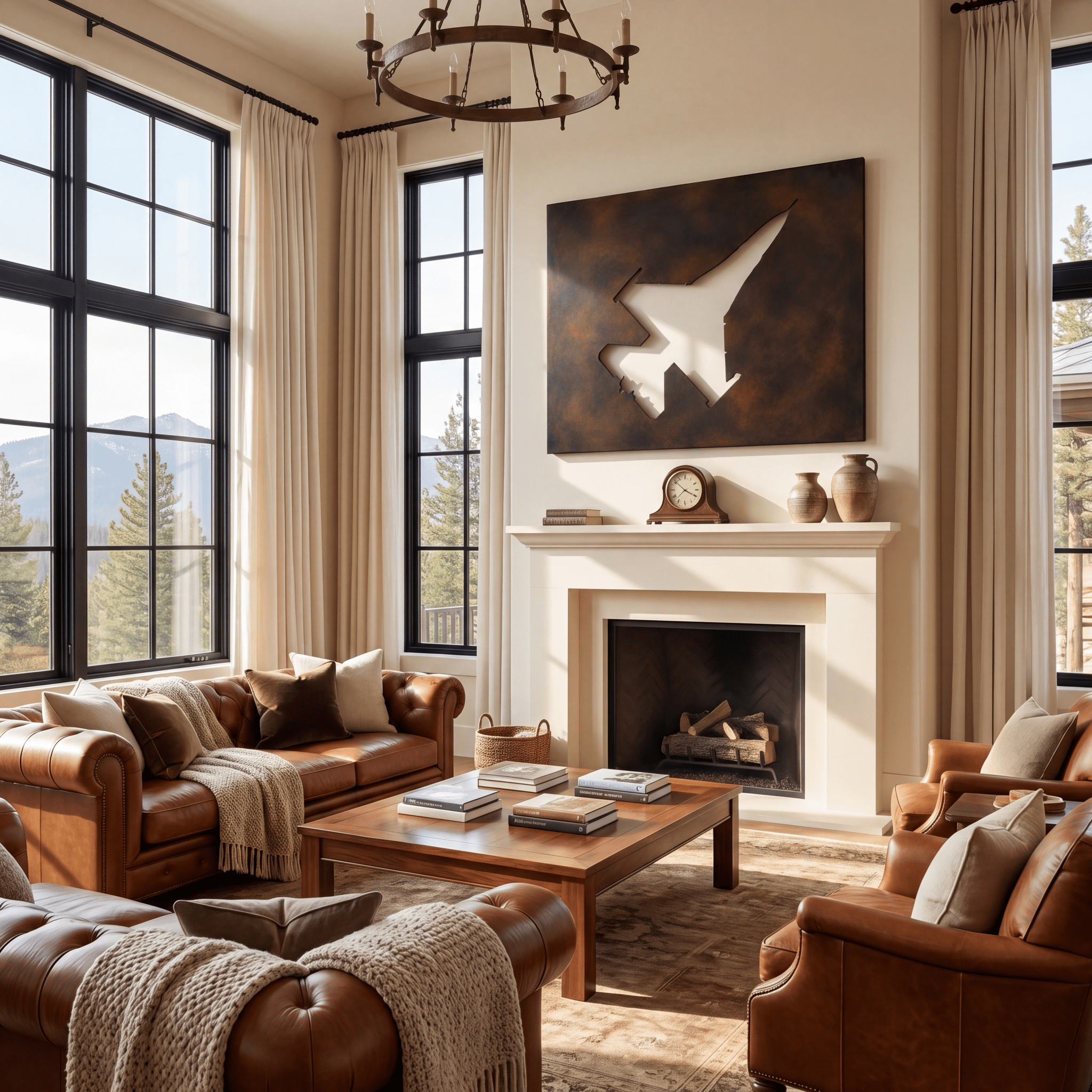 The Fighter Jet - Metal Wall Art - Umber - Anthem Classic