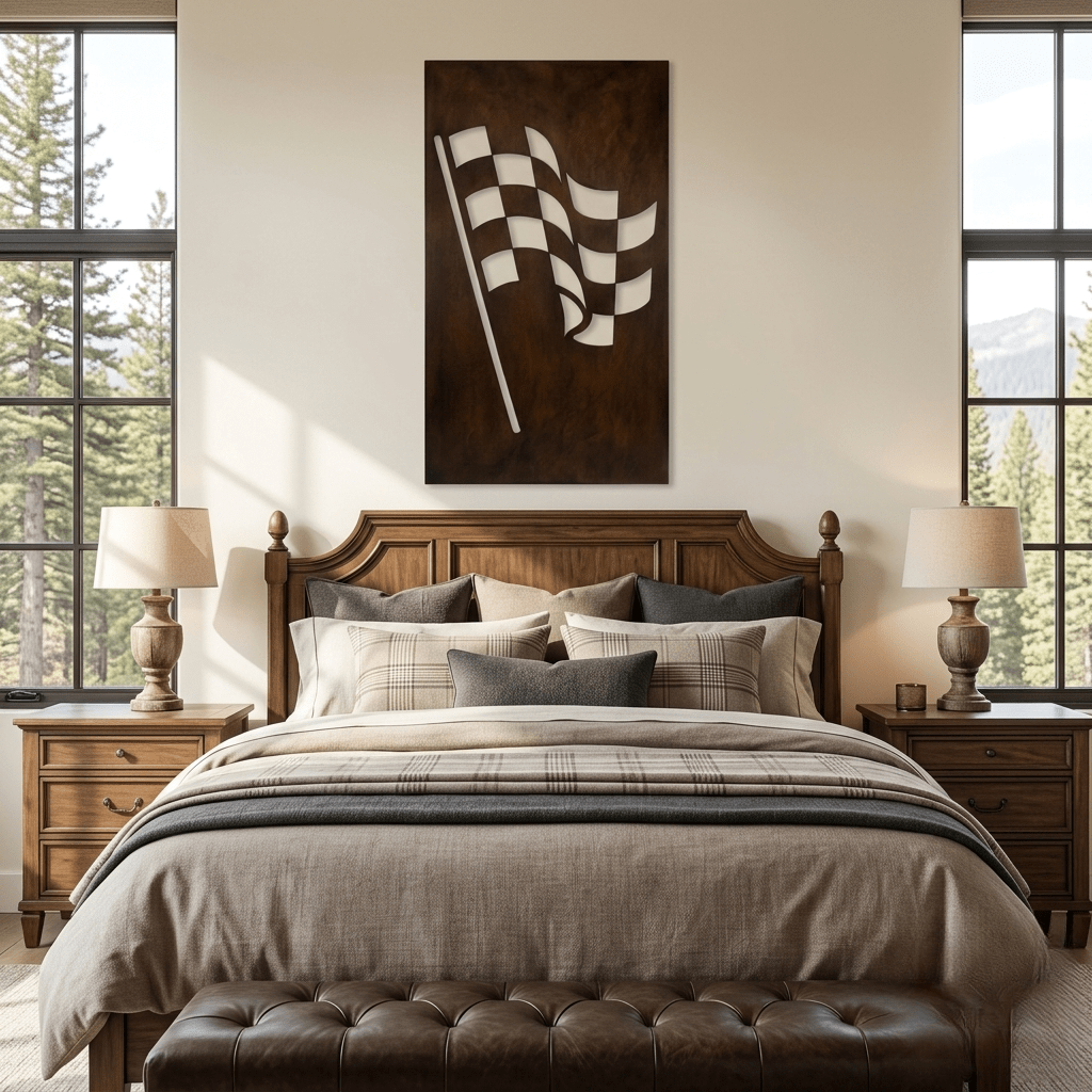 The Finish Line - Metal Wall Art - Umber - Anthem Classic