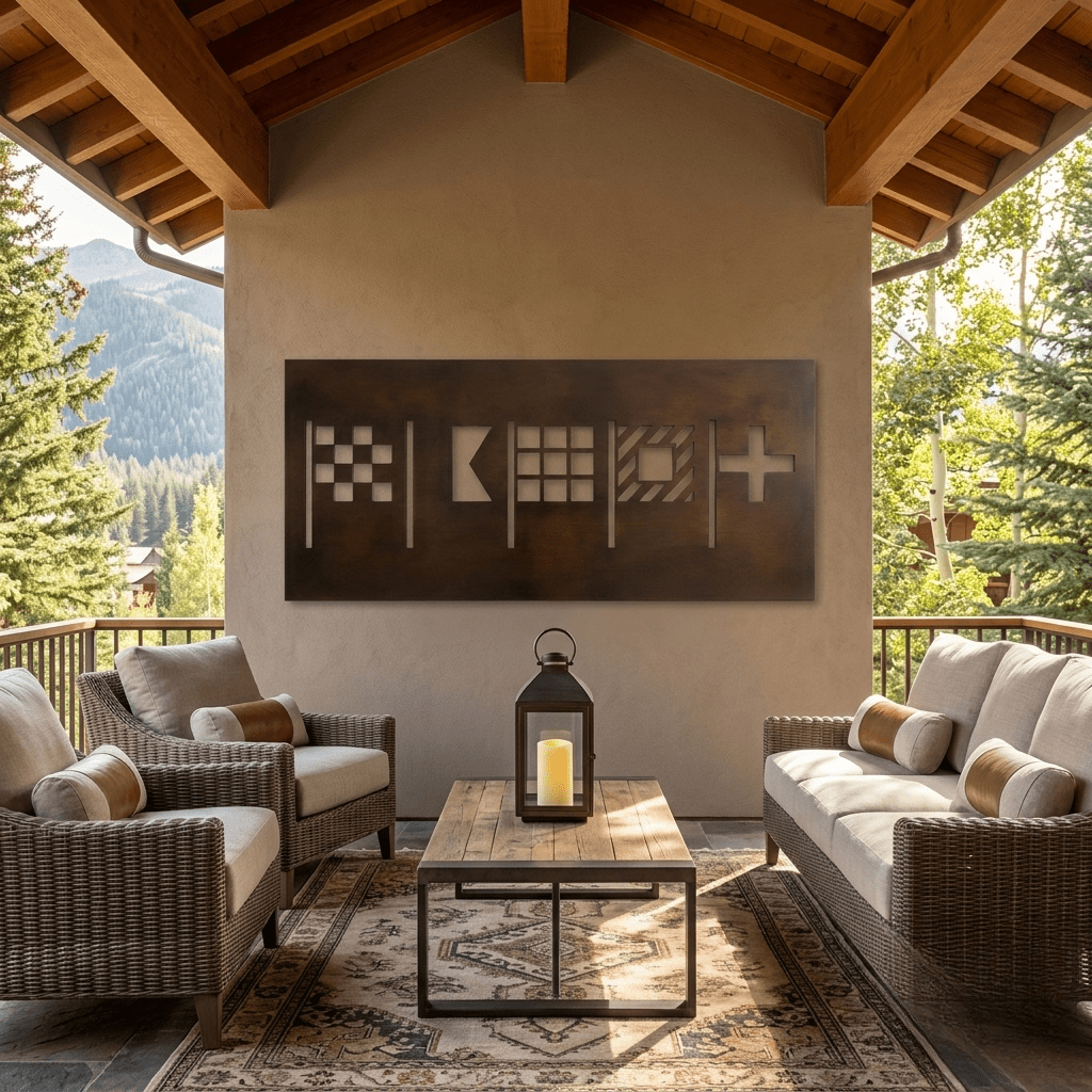 The Flag Code - Metal Wall Art - Umber - Anthem Classic