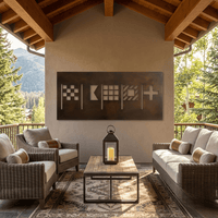 The Flag Code - Metal Wall Art - Umber