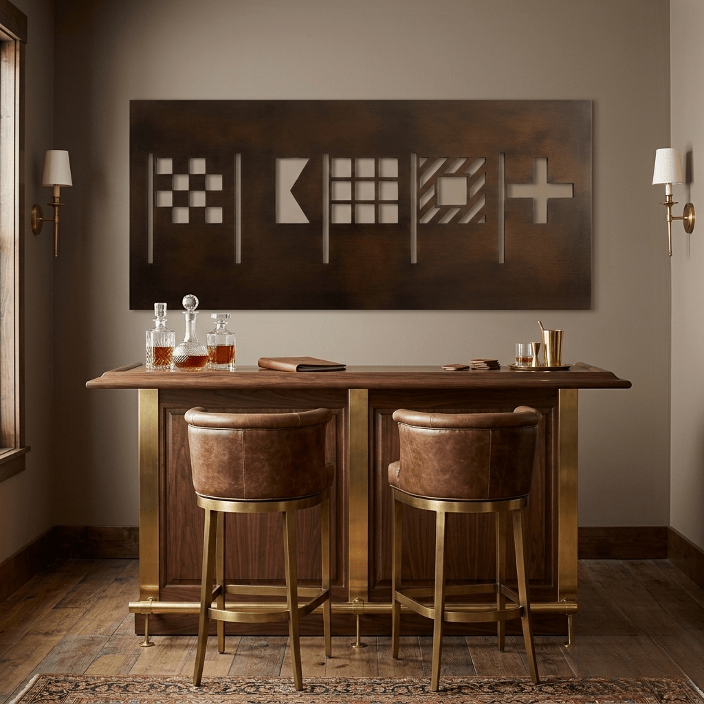 The Flag Code - Metal Wall Art - Umber - Anthem Classic
