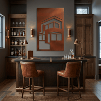 The Flat - Metal Wall Art - Oxide