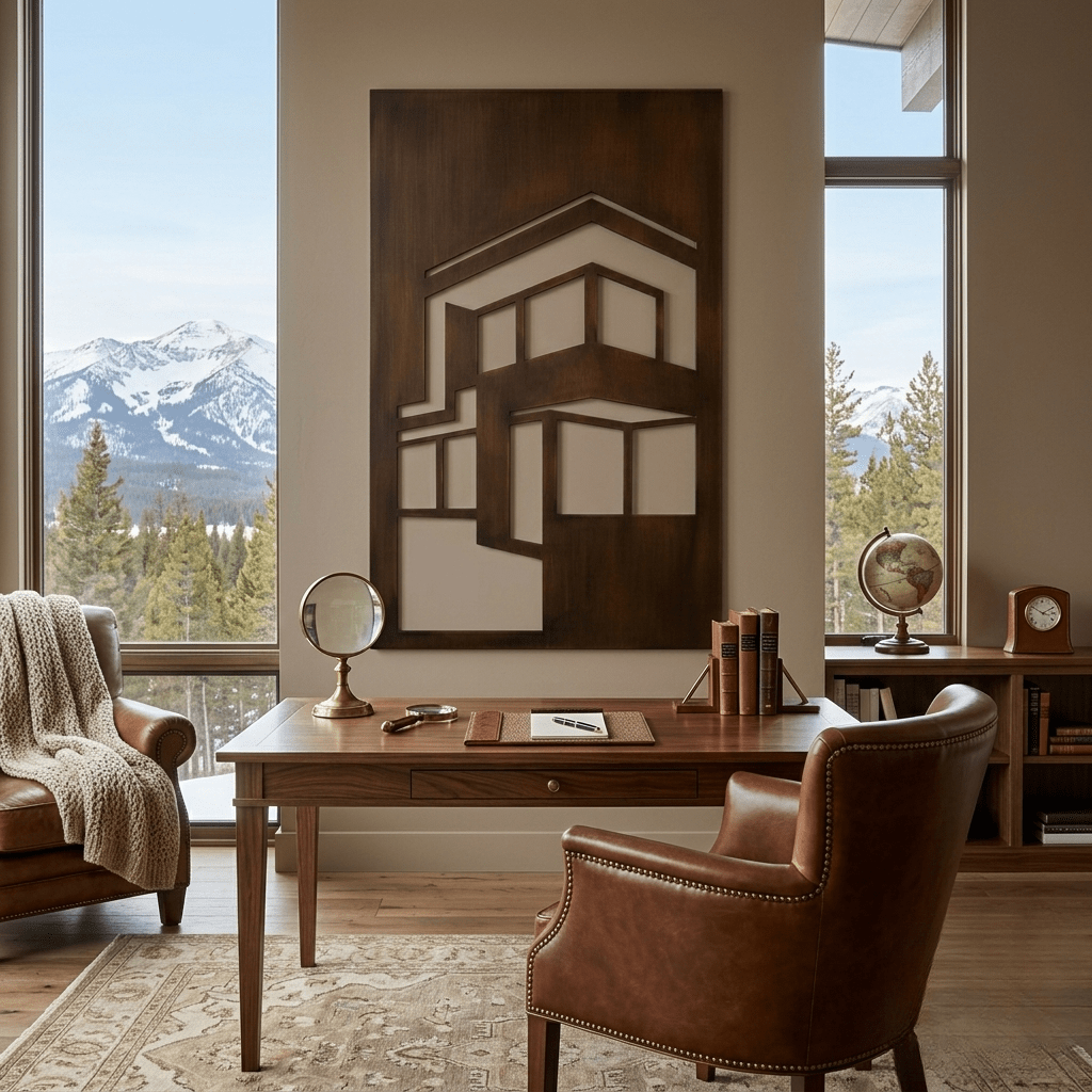 The Flat - Metal Wall Art - Umber - Anthem Classic