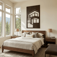 The Flat - Metal Wall Art - Umber