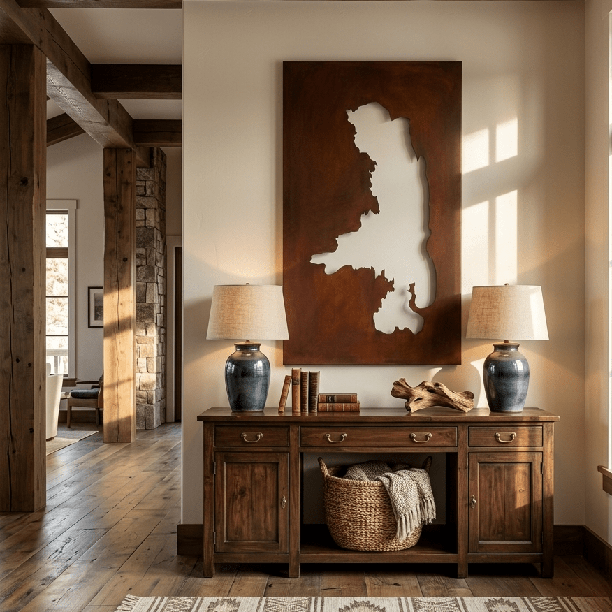 The Flathead Lake - Metal Wall Art - Oxide - Anthem Classic