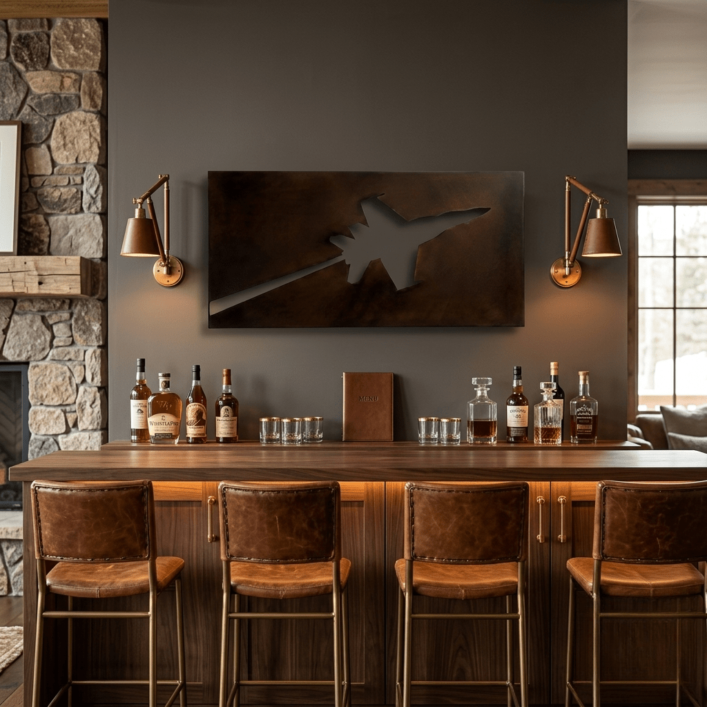 The Flight Path - Metal Wall Art - Umber - Anthem Classic