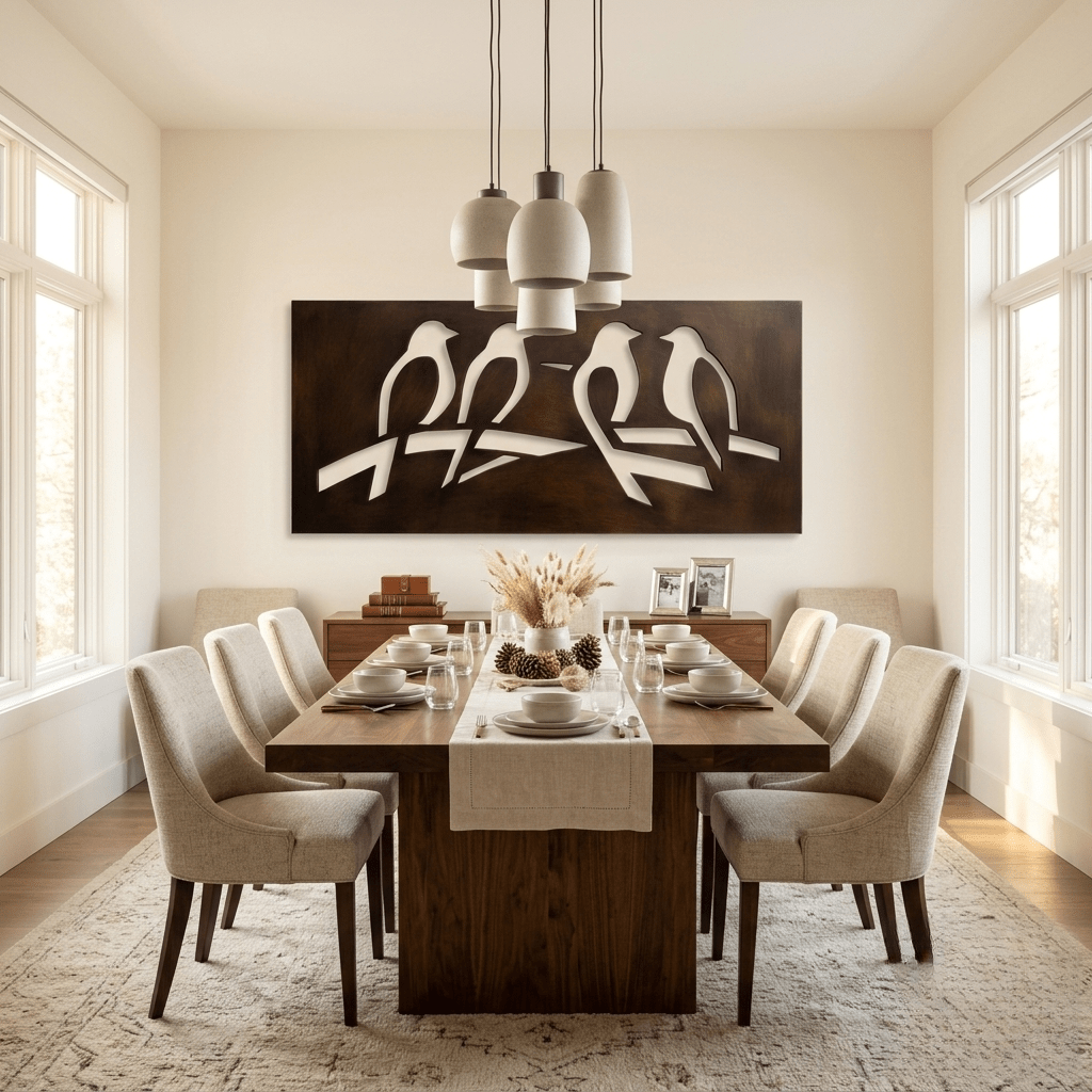 The Flock - Metal Wall Art - Umber - Anthem Classic
