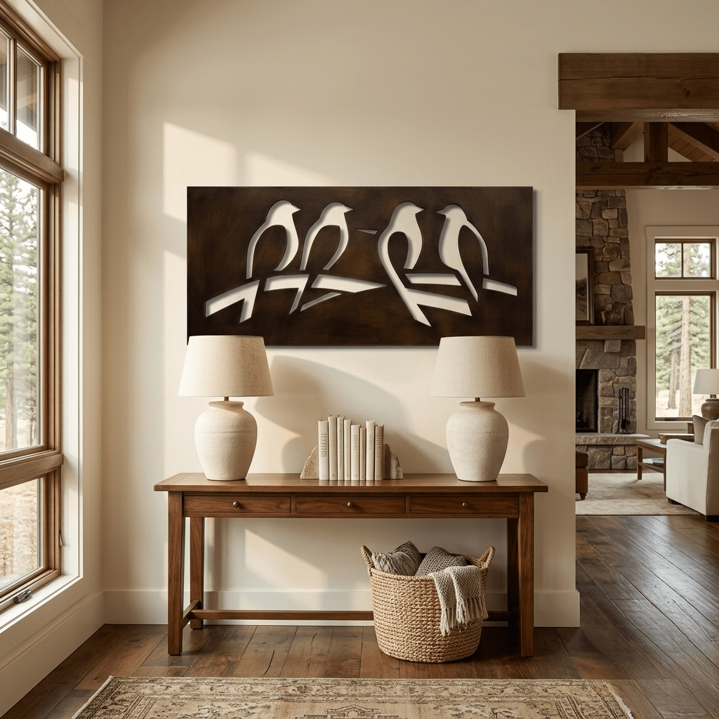 The Flock - Metal Wall Art - Umber - Anthem Classic