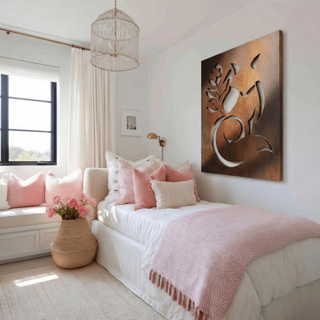 The Floral Fox - Metal Wall Art - Anthem Classic