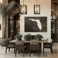 The Florida - Metal Wall Art - Umber
