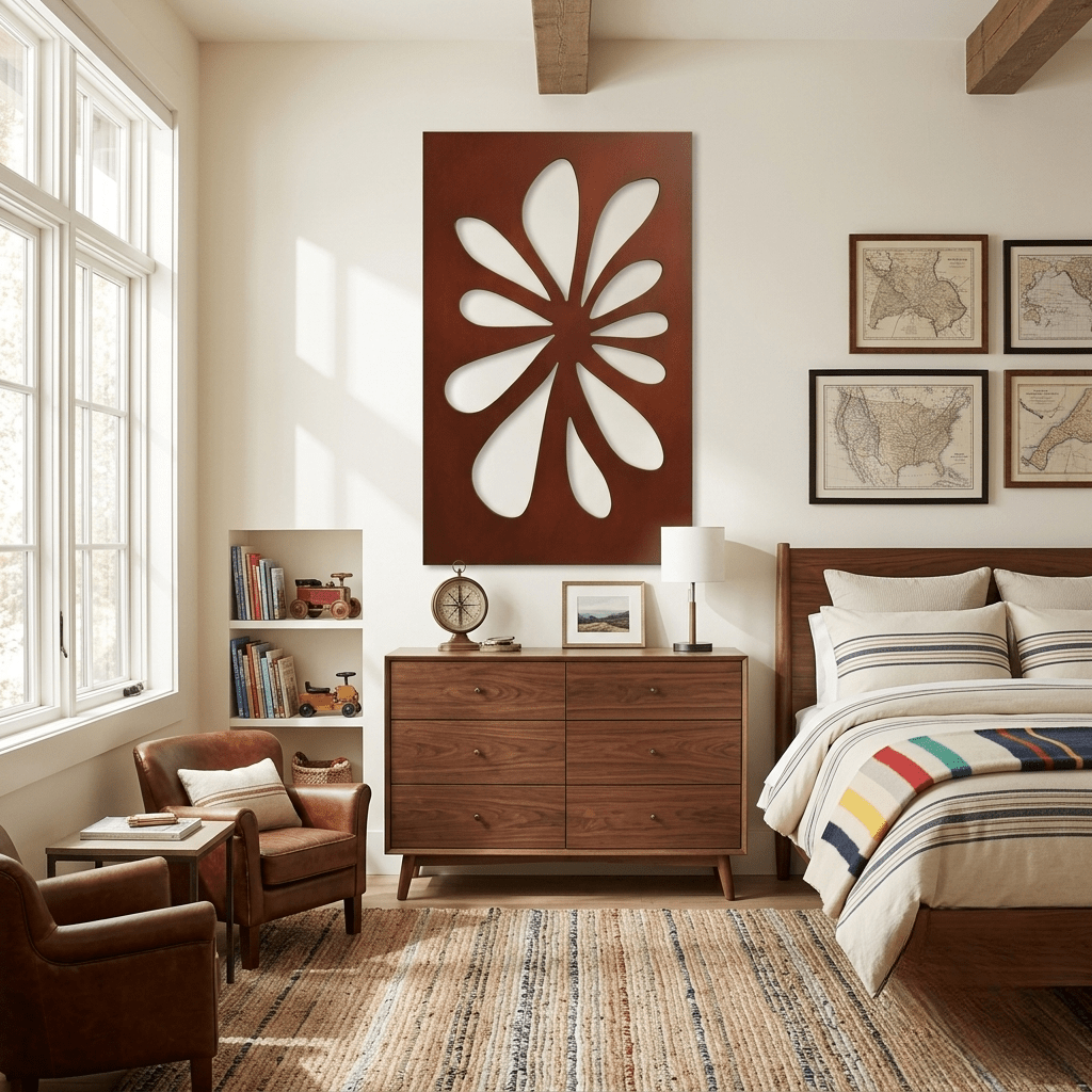 The Flourish - Metal Wall Art - Oxide - Anthem Classic