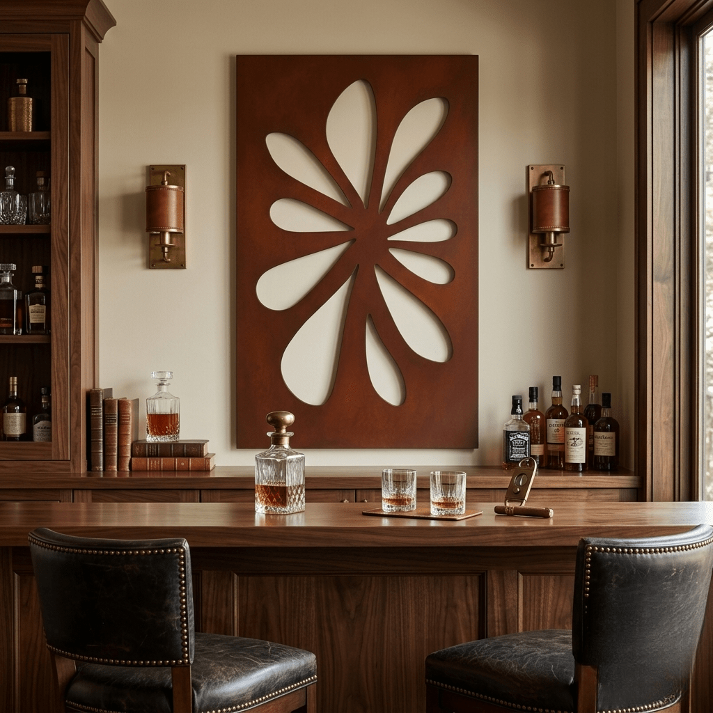 The Flourish - Metal Wall Art - Oxide - Anthem Classic