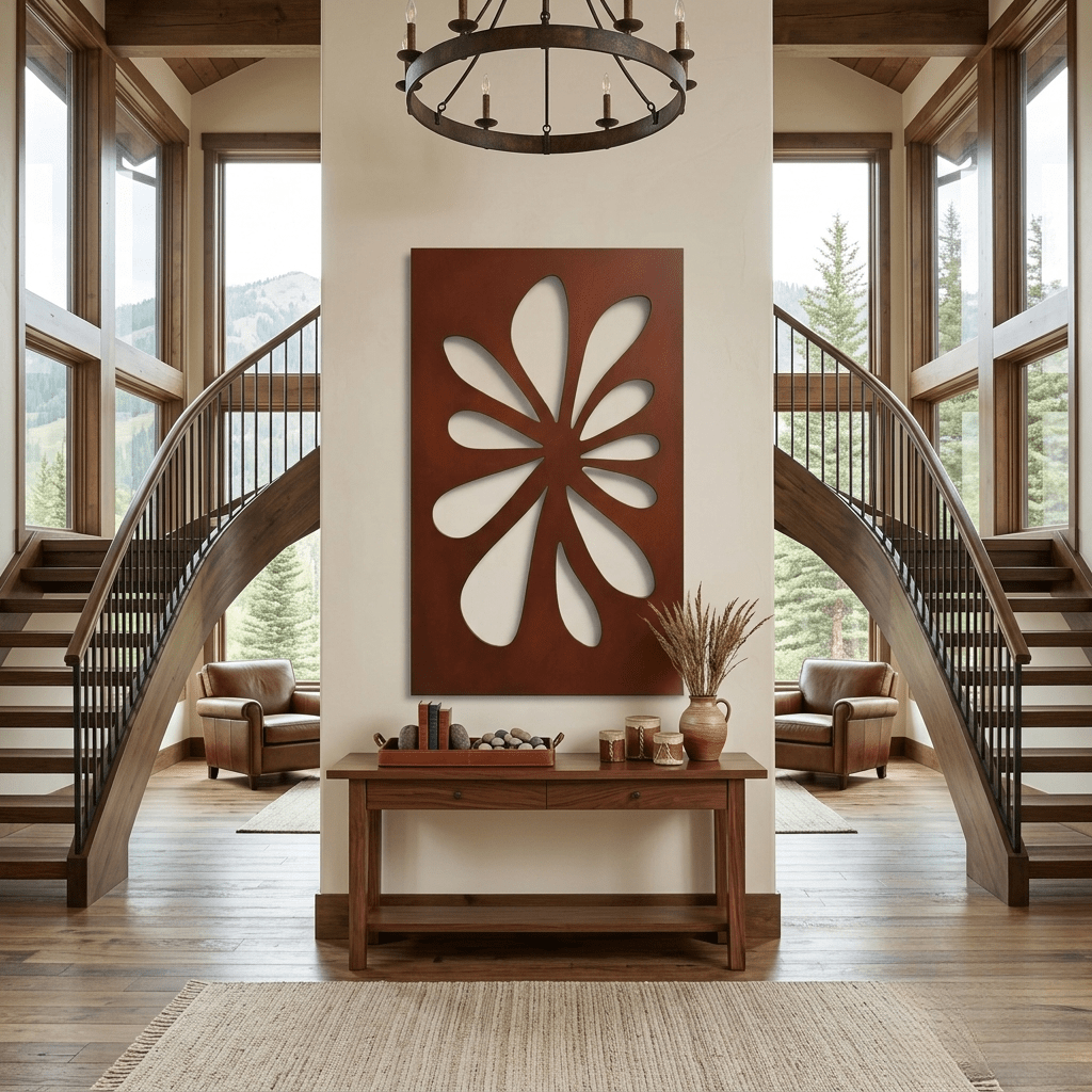 The Flourish - Metal Wall Art - Oxide - Anthem Classic