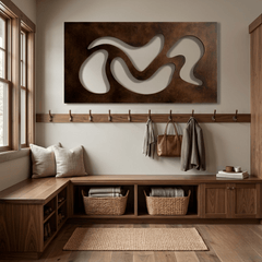 The Flow Form - Metal Wall Art - Umber - Anthem Classic