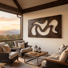 The Flow Form - Metal Wall Art - Umber - Anthem Classic