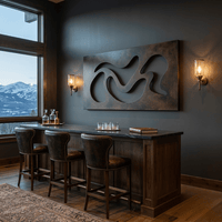 The Flow Form - Metal Wall Art - Umber