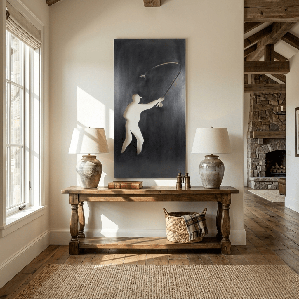 The Fly Angler - Metal Wall Art - Forge - Anthem Classic