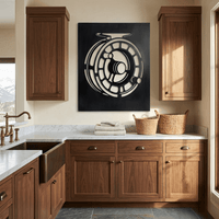 The Fly Reel - Metal Wall Art - Forge