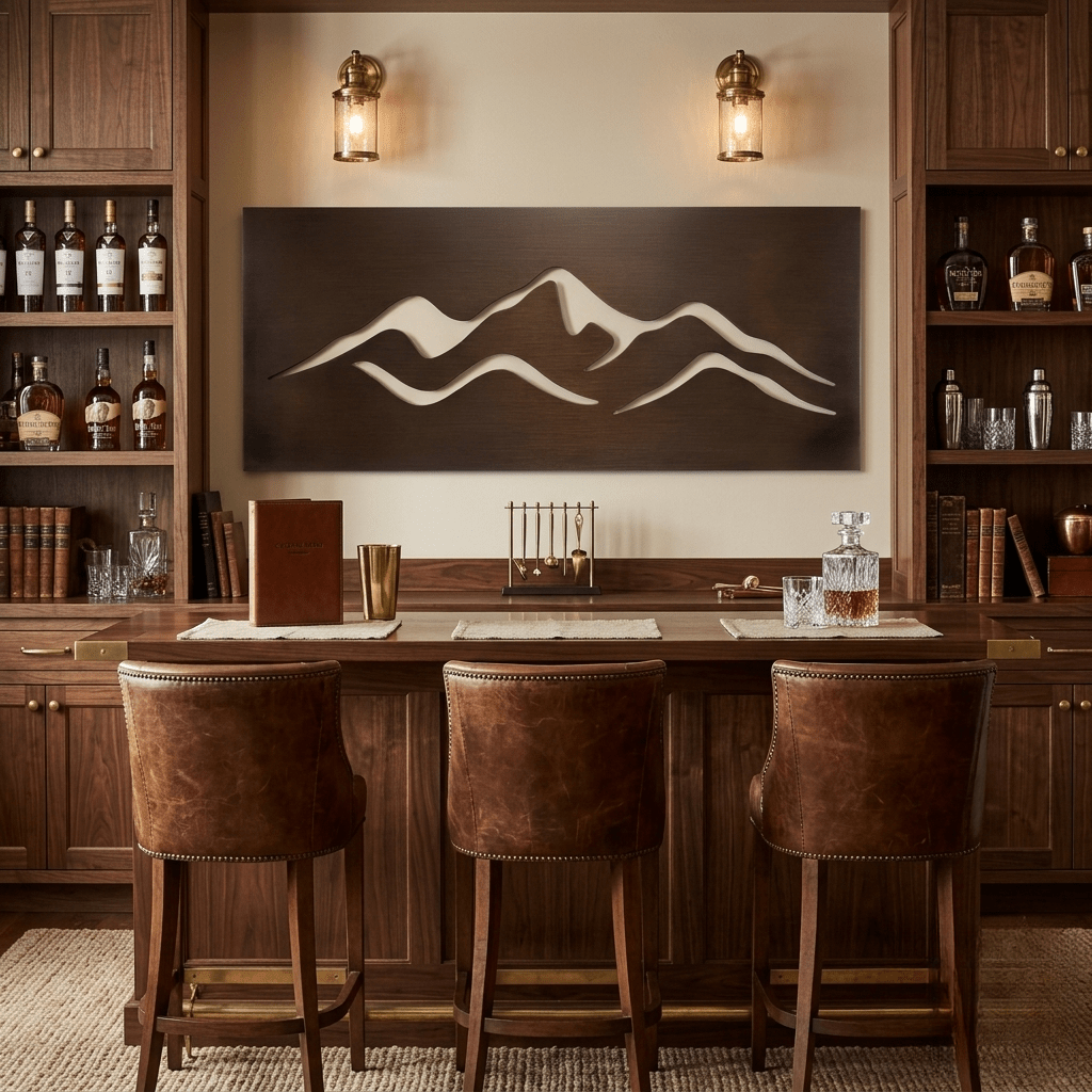 The Fold - Metal Wall Art - Umber - Anthem Classic