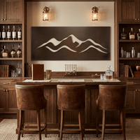 The Fold - Metal Wall Art - Umber