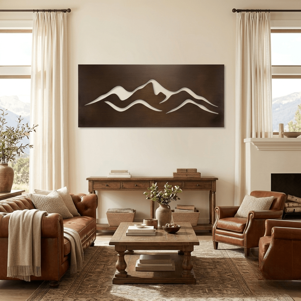 The Fold - Metal Wall Art - Umber - Anthem Classic