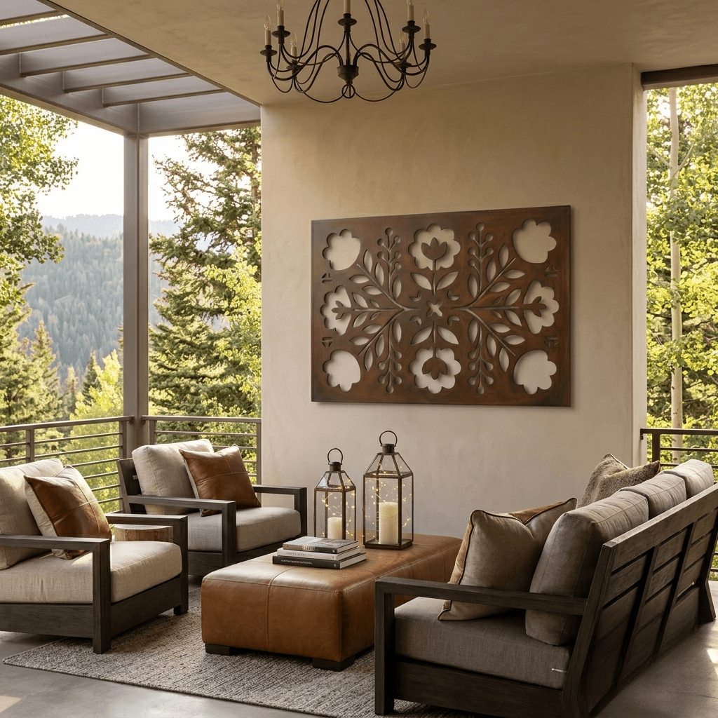 The Folk Garden - Metal Wall Art - Umber - Anthem Classic