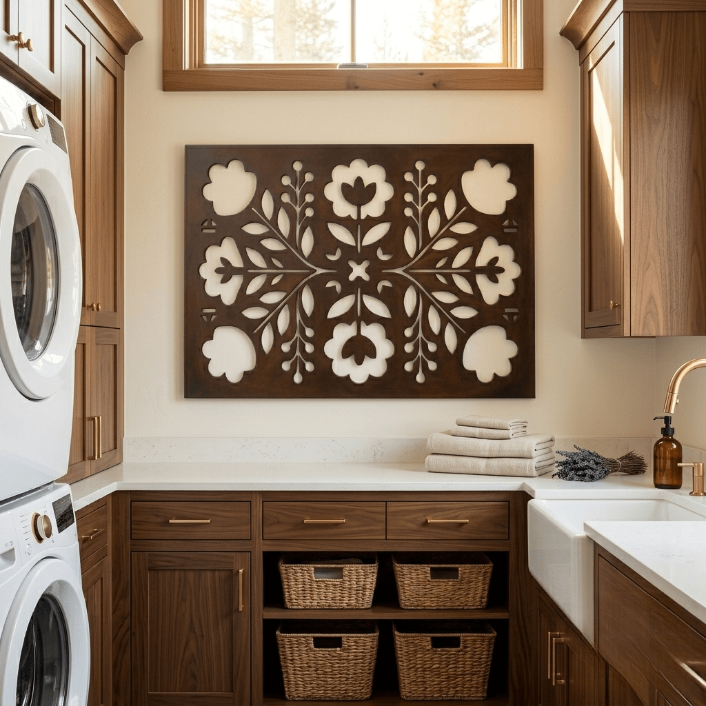 The Folk Garden - Metal Wall Art - Umber - Anthem Classic