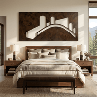 The Form Work - Metal Wall Art - Umber