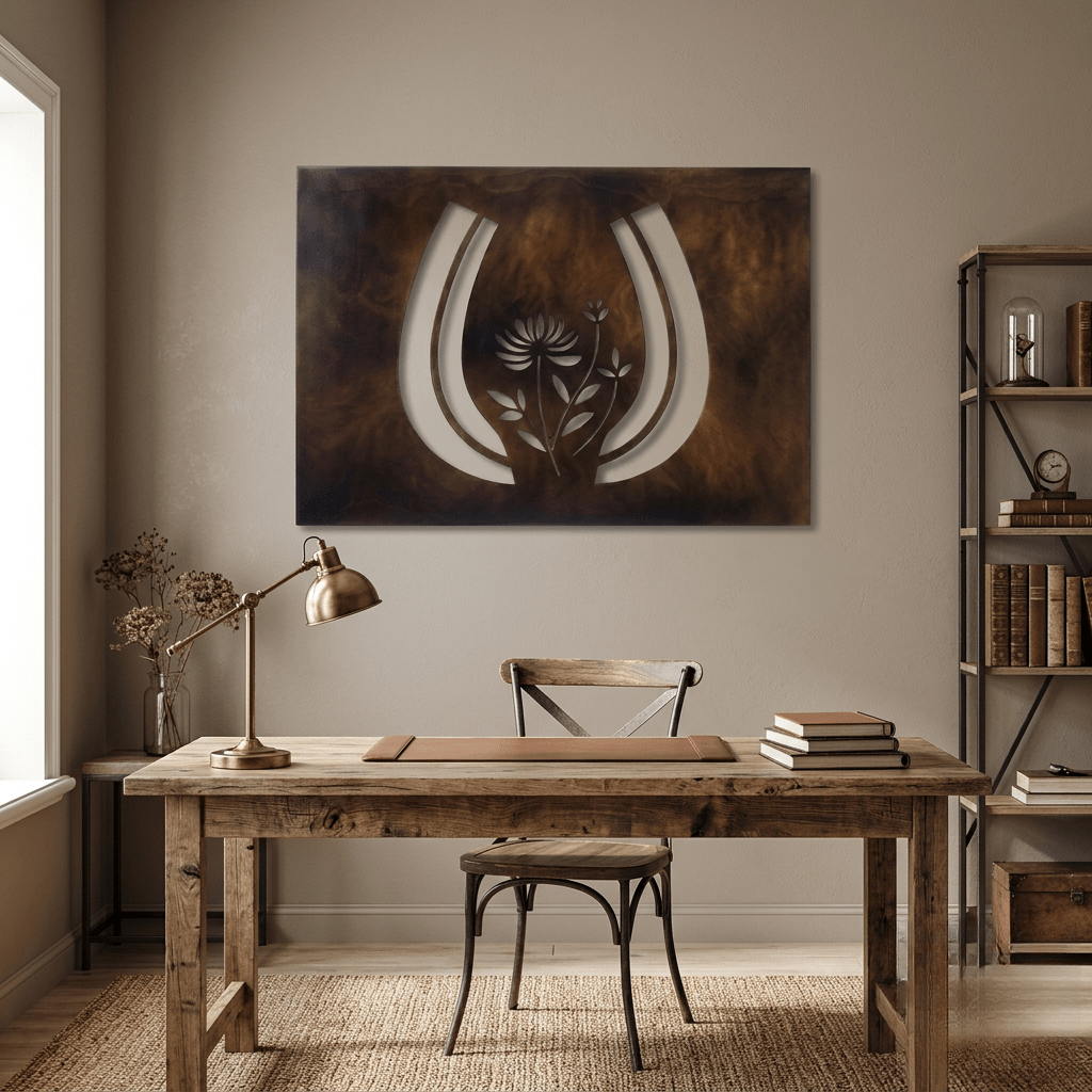 The Fortuna - Metal Wall Art - Umber - Anthem Classic