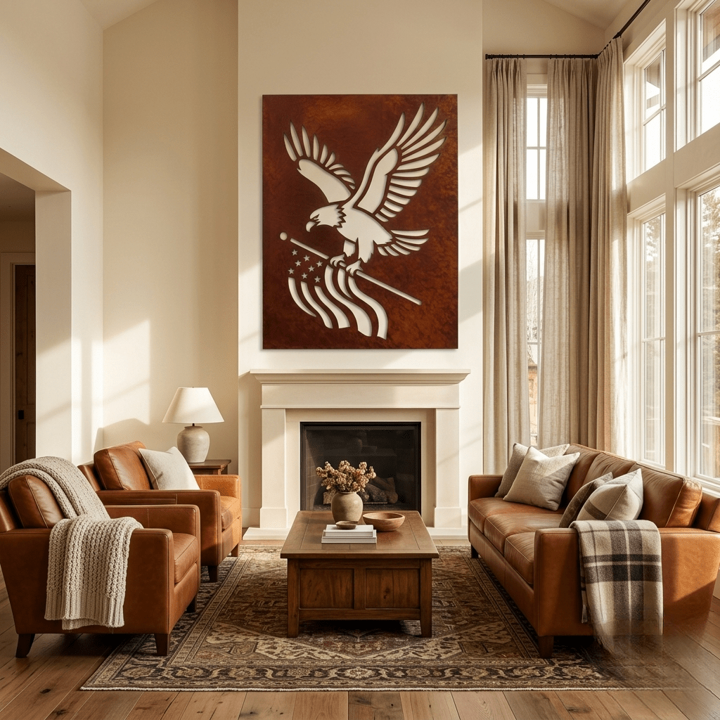 The Freedom Eagle - Metal Wall Art - Oxide - Anthem Classic