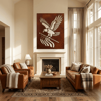 The Freedom Eagle - Metal Wall Art - Oxide