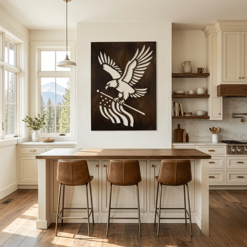 The Freedom Eagle - Metal Wall Art - Umber - Anthem Classic