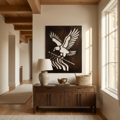 The Freedom Eagle - Metal Wall Art - Umber - Anthem Classic