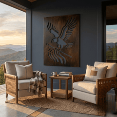The Freedom Eagle - Metal Wall Art - Umber - Anthem Classic