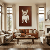 The Frenchie - Metal Wall Art - Oxide