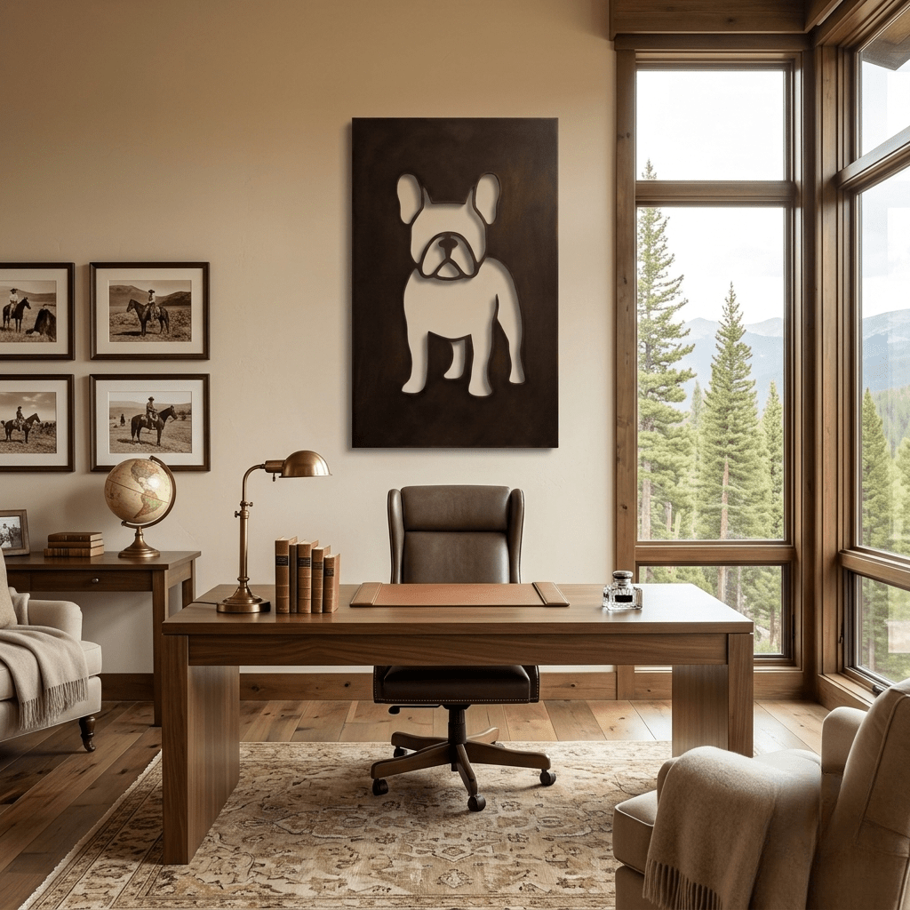 The Frenchie - Metal Wall Art - Umber - Anthem Classic
