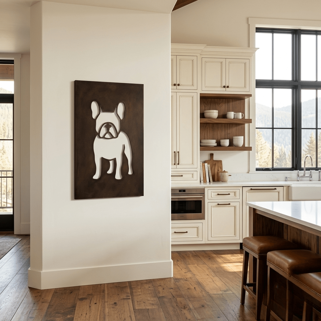 The Frenchie - Metal Wall Art - Umber - Anthem Classic