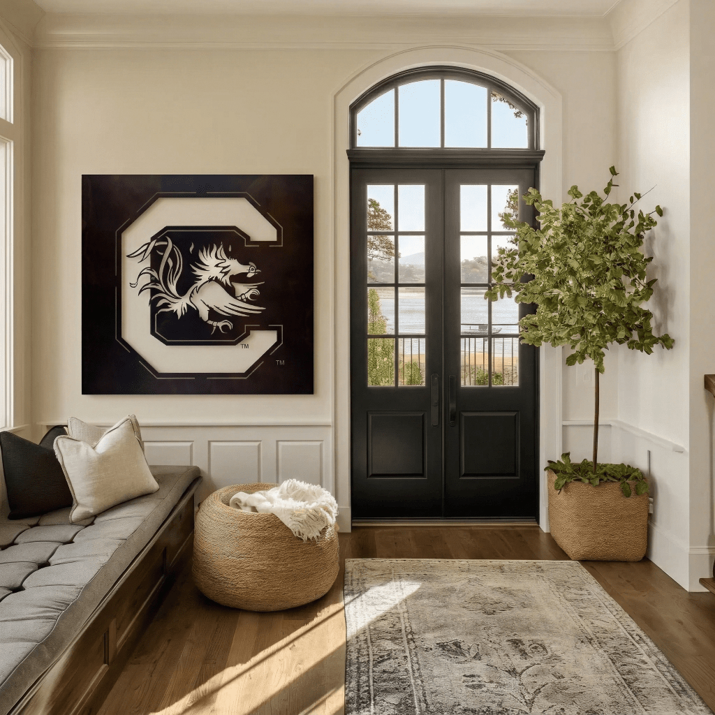 The Gamecock C - Metal Wall Art - Square - Anthem Classic